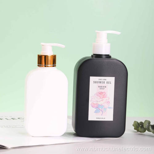 Square Plastic Biodegradable Bottle Shampoo Toner Bottle